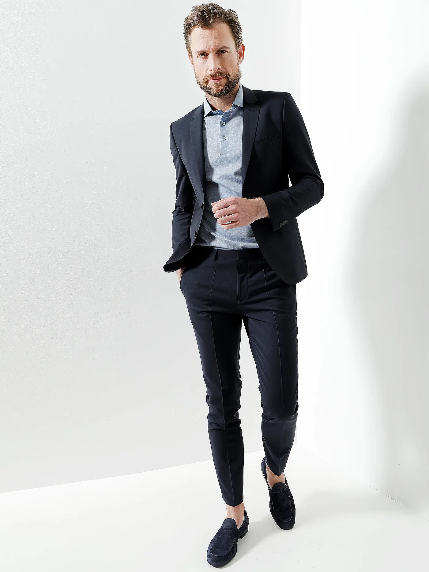 HUGO | Anzughose Extra-Slim-Fit HESTON M204X | blau